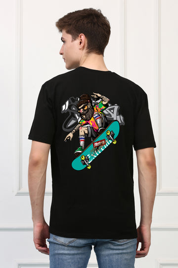 GRAFFITI Skate Buddy Oversized  Printed Tshirt