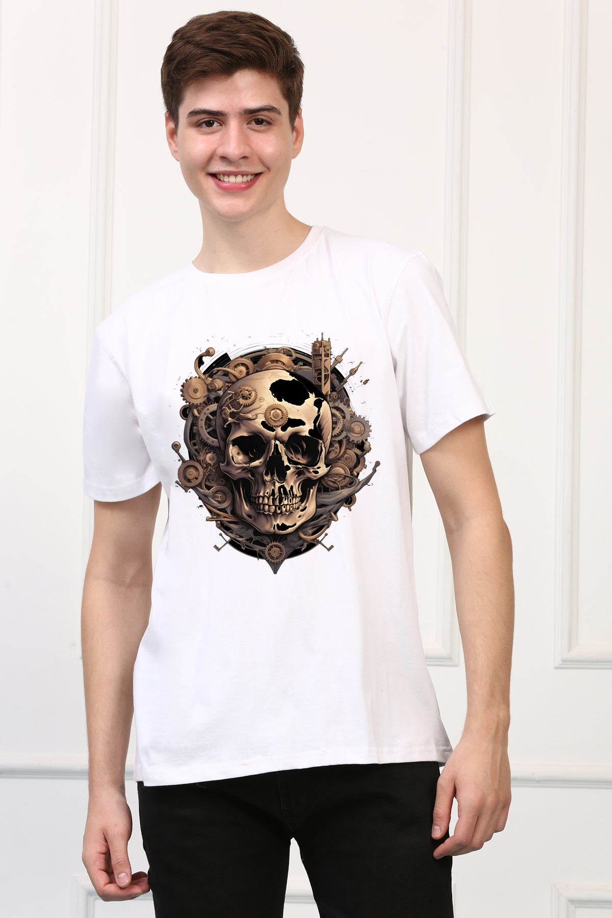 Skeleton 16 Oversized  Printed Tshirt