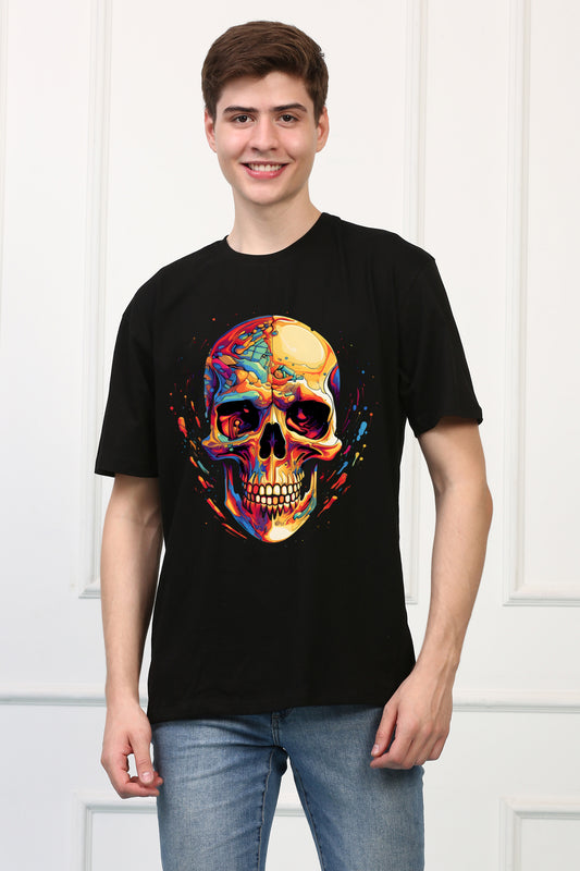 Skeleton 22 Oversized  Printed Tshirt