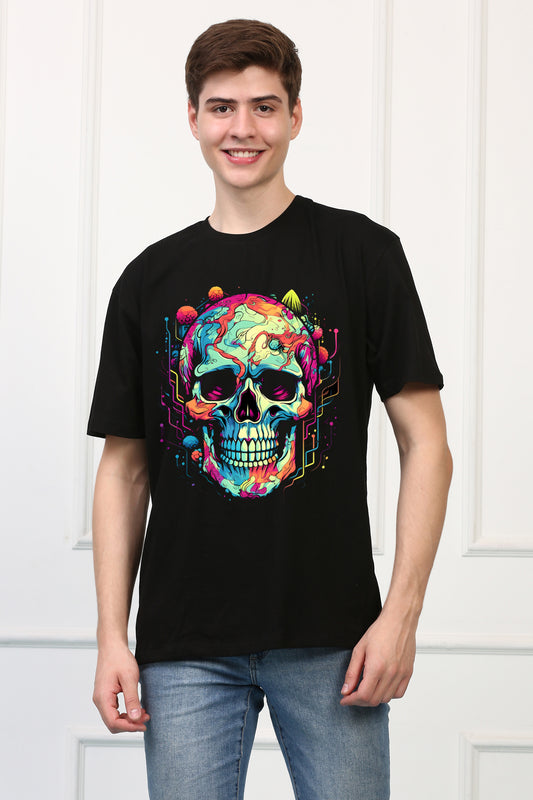 Skeleton 23 Oversized  Printed Tshirt