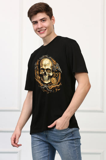 Skeleton 8 Oversized  Printed Tshirt