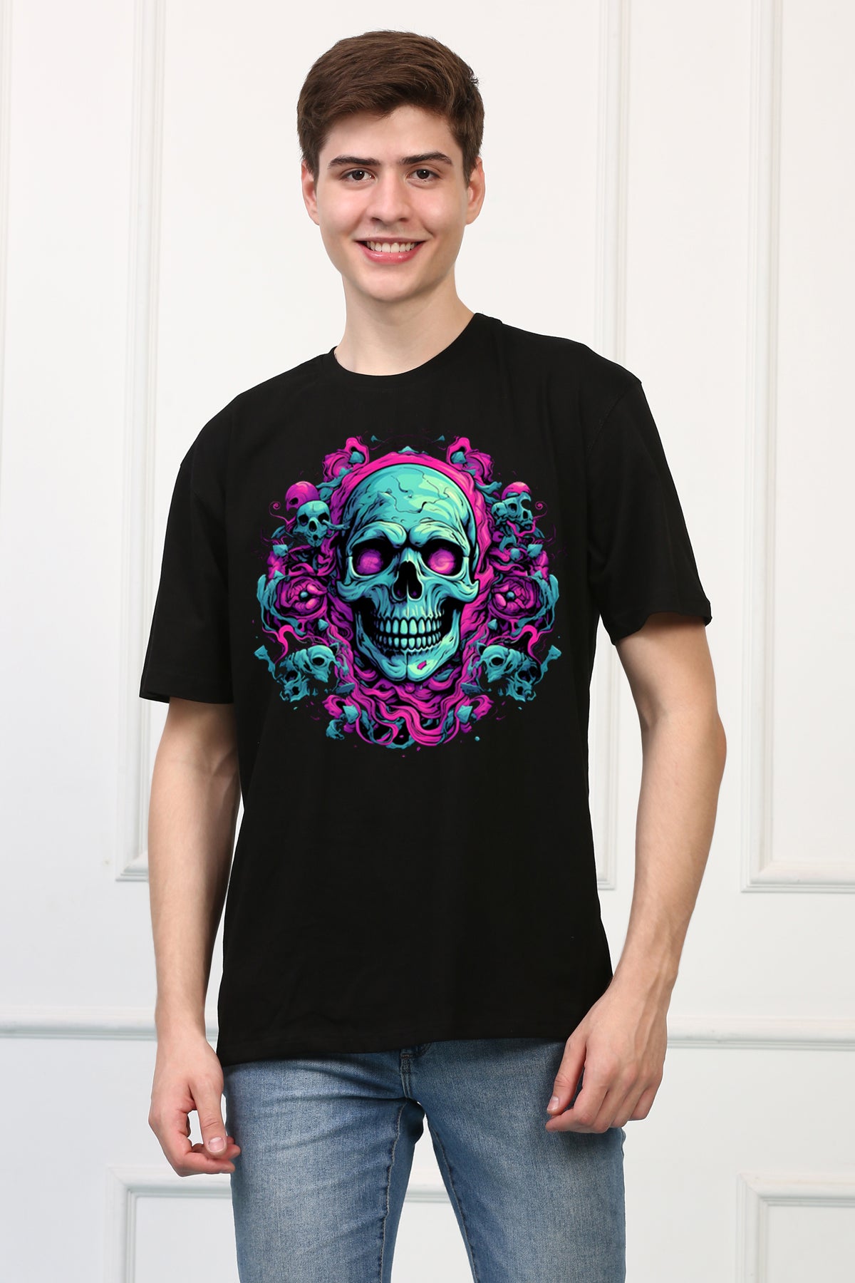Skulls  10 Oversized  Printed Tshirt