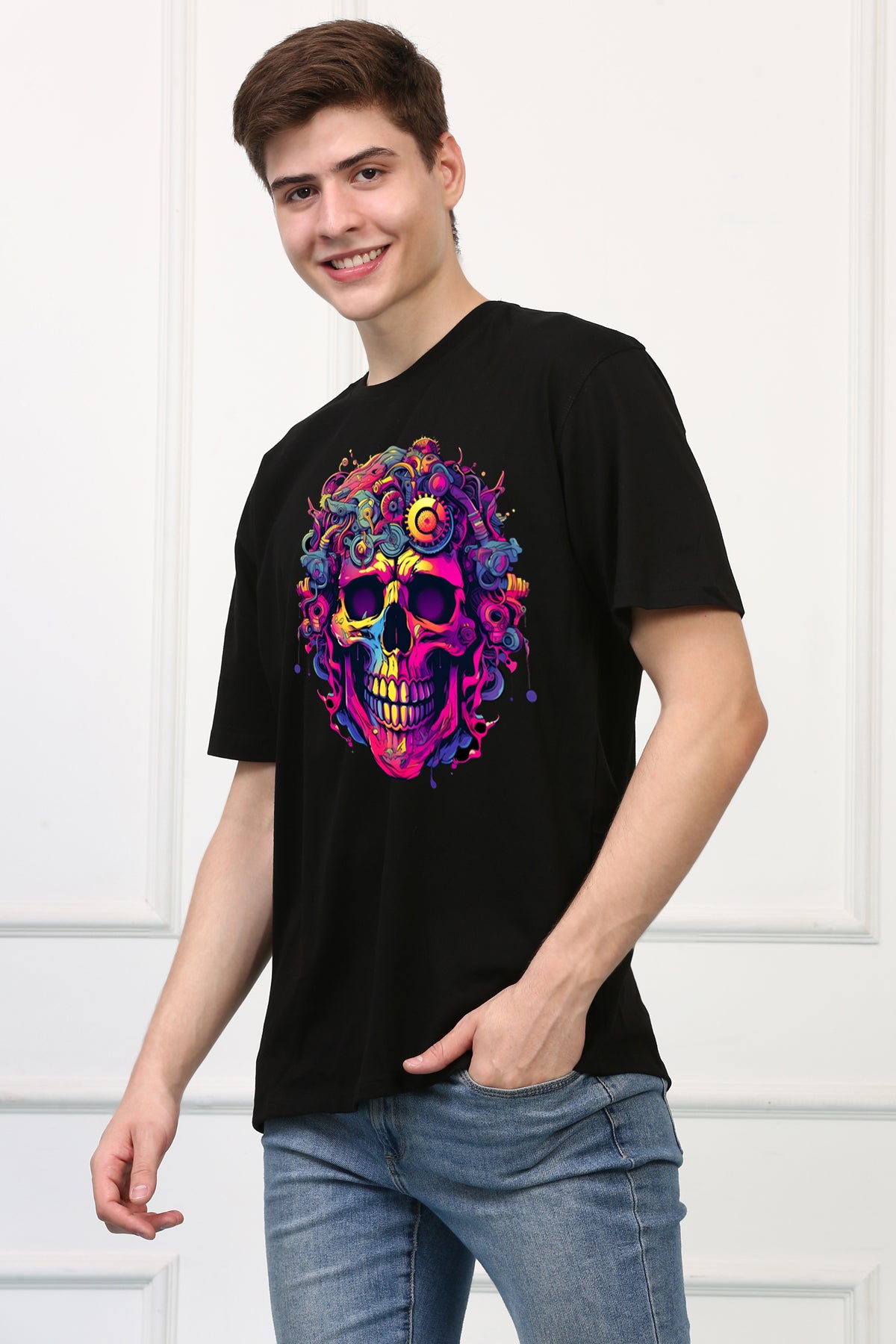 Skulls  11 Oversized  Printed Tshirt