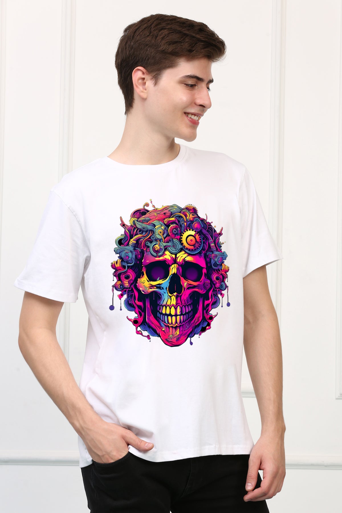 Skulls  11 Oversized  Printed Tshirt