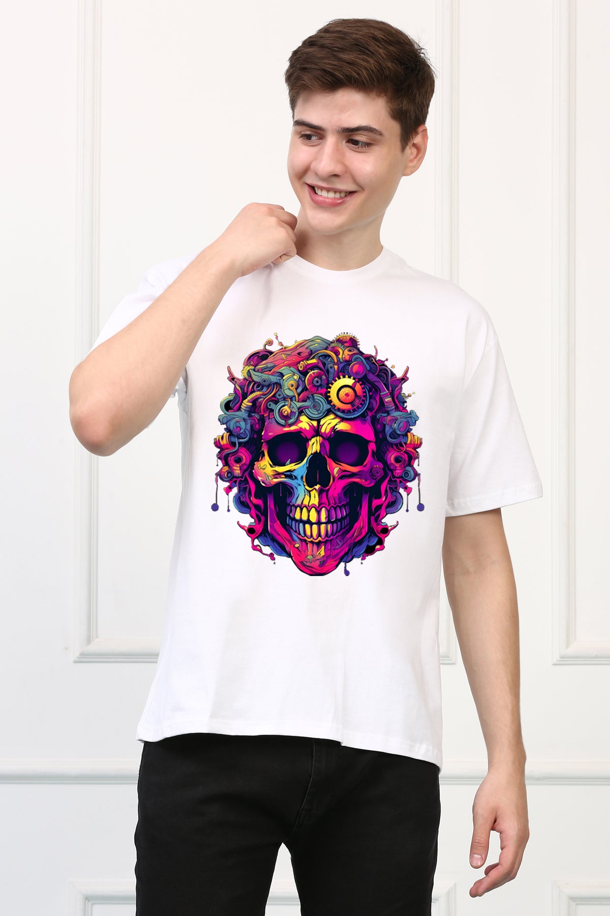 Skulls  11 Oversized  Printed Tshirt