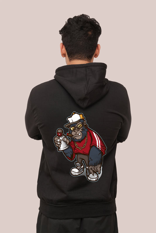 Graffitti Skate Spray Monkey Printed Hoodies