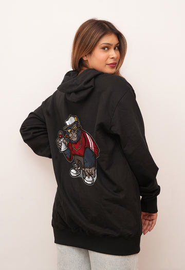 Graffitti Spray Monkey  Printed Hoodies