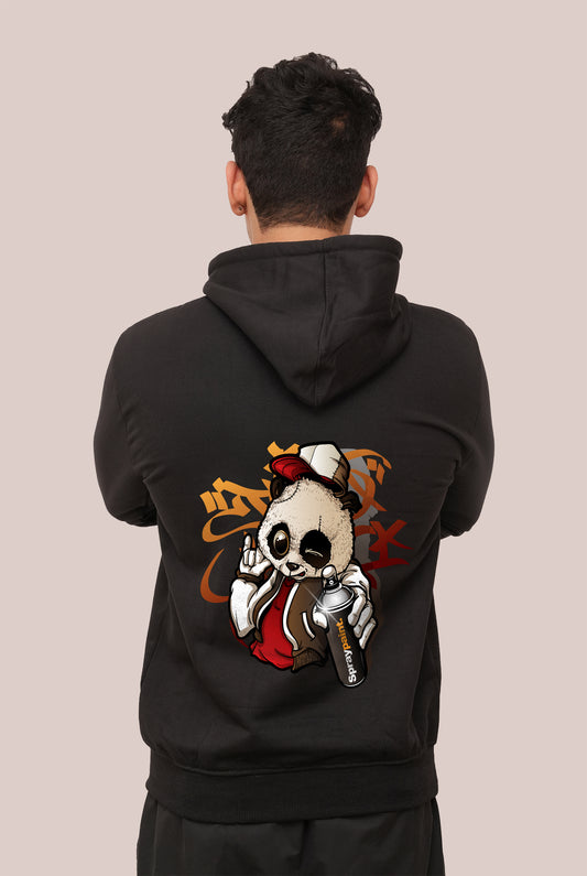 Graffitti   Spray panda Printed Hoodies