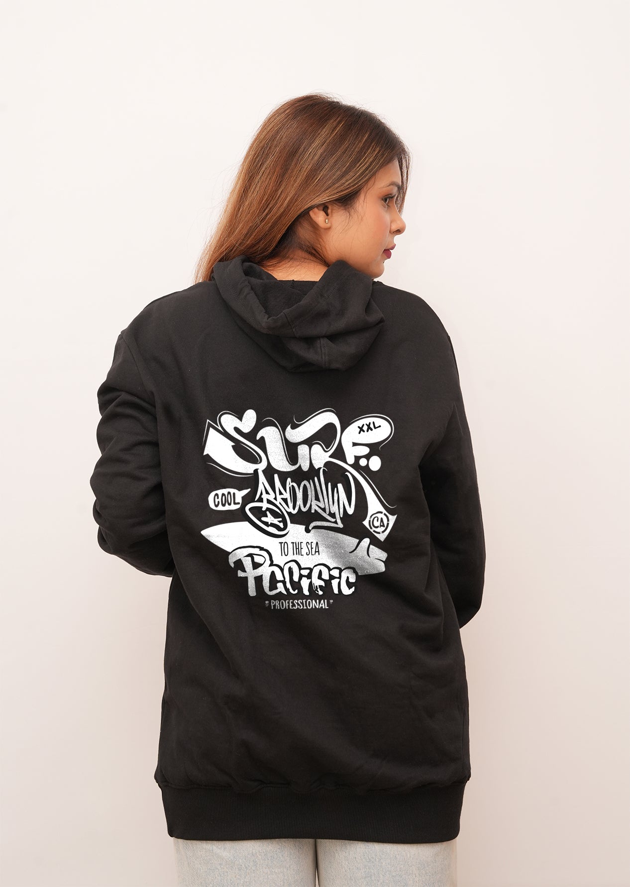 Typography Surf Printed Hoodies