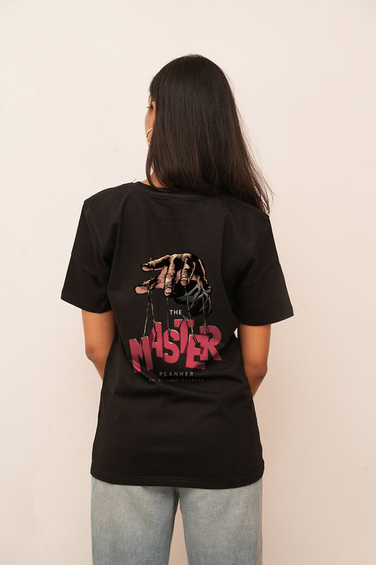 Typography Women Oversized The Master Printed Tshirt