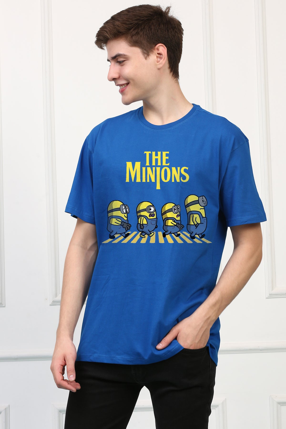 Oversized Minions Cartoons Printed Tshirt