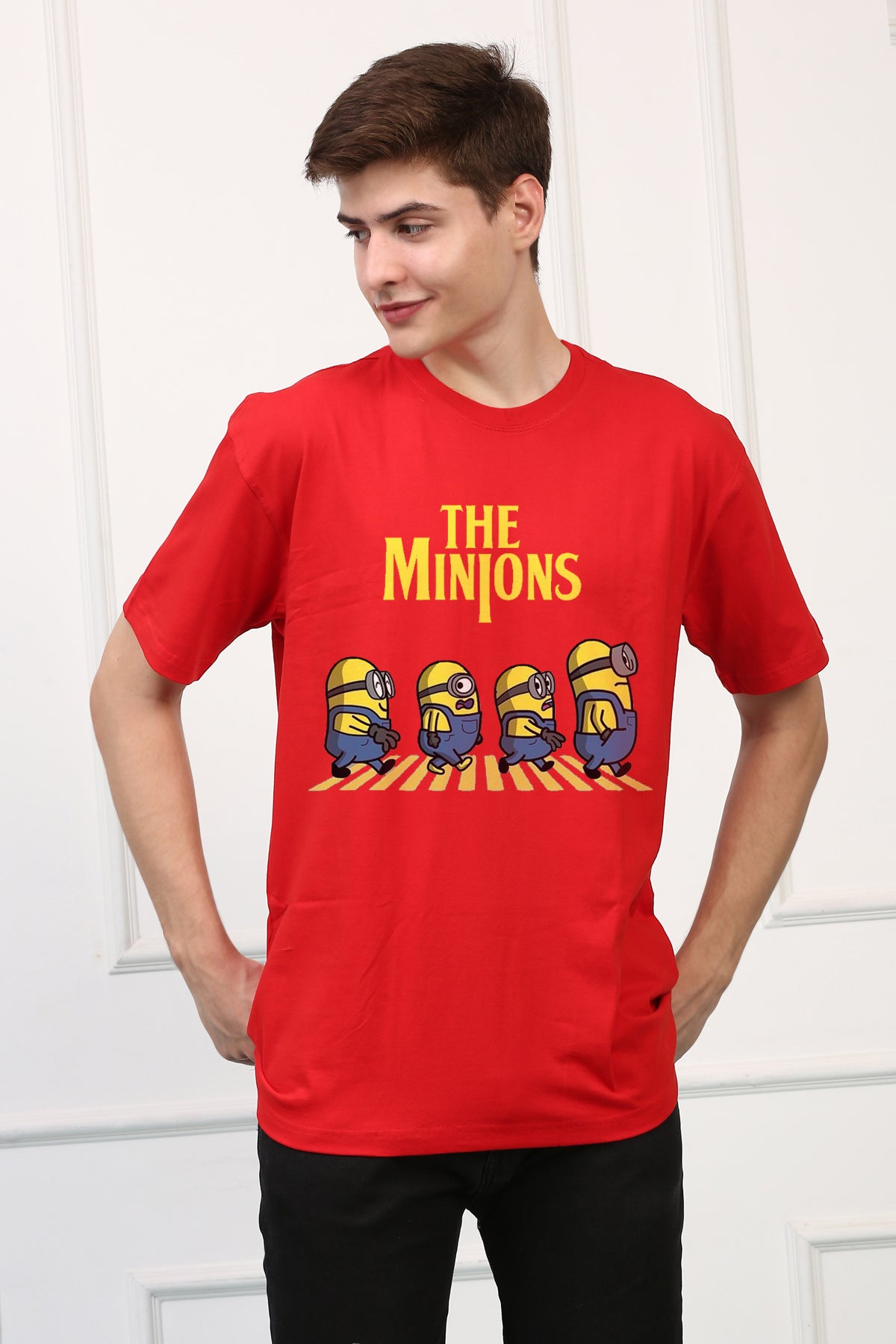 Oversized Minions Cartoons Printed Tshirt