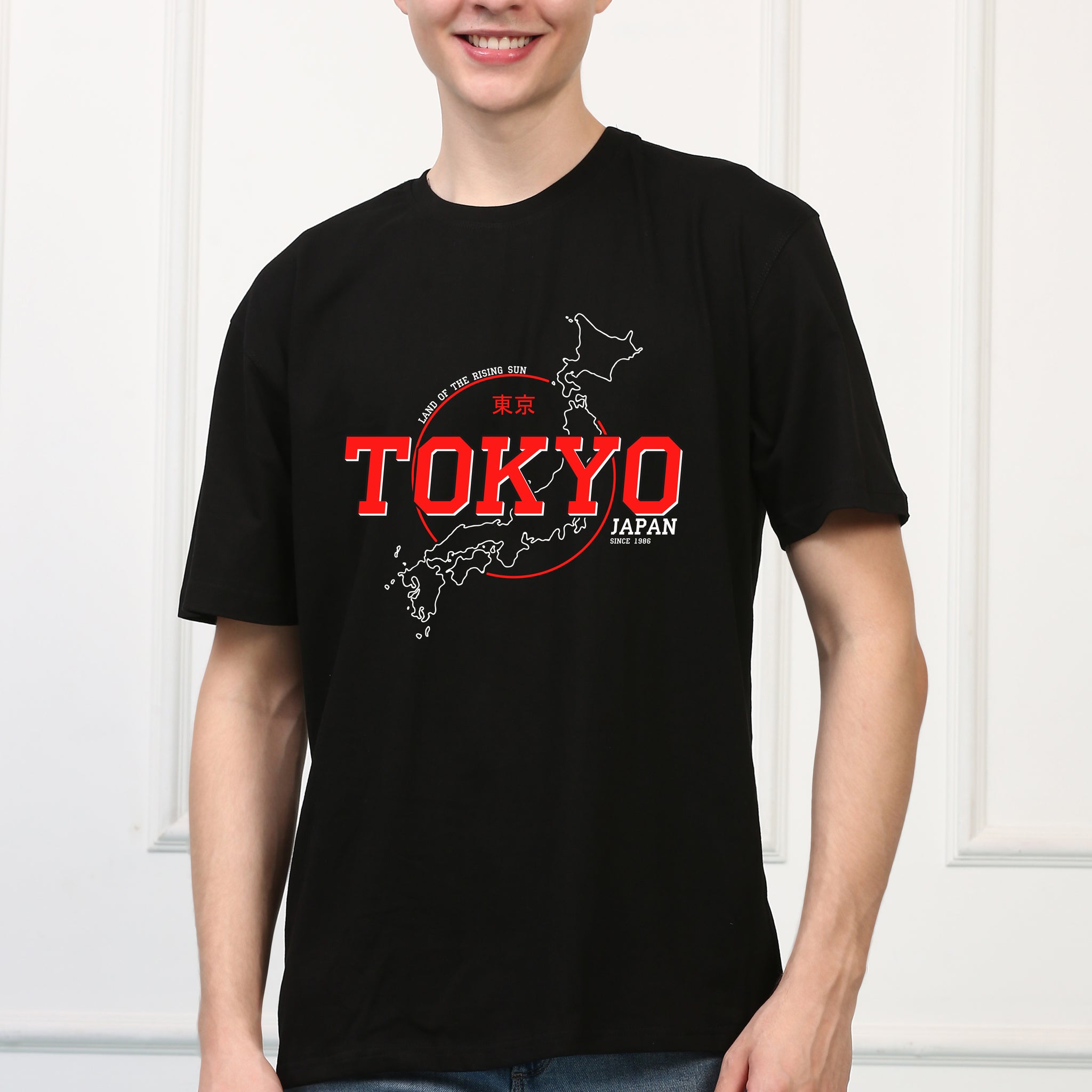 TOKYO JAPAN Map Printed T shirt