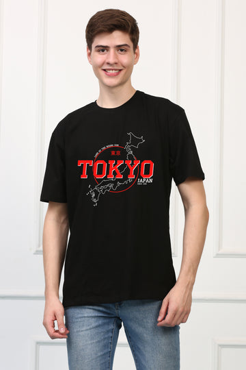 TOKYO JAPAN Map Printed T shirt