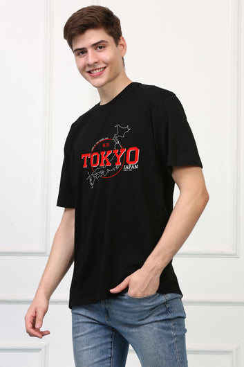 TOKYO JAPAN Map Printed T shirt