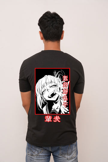 Anime oversized Vampire Girl Printed Tshirt