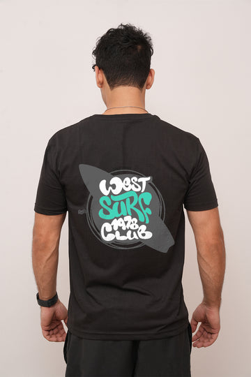 Typography oversized West Surf Club Printed Tshirt