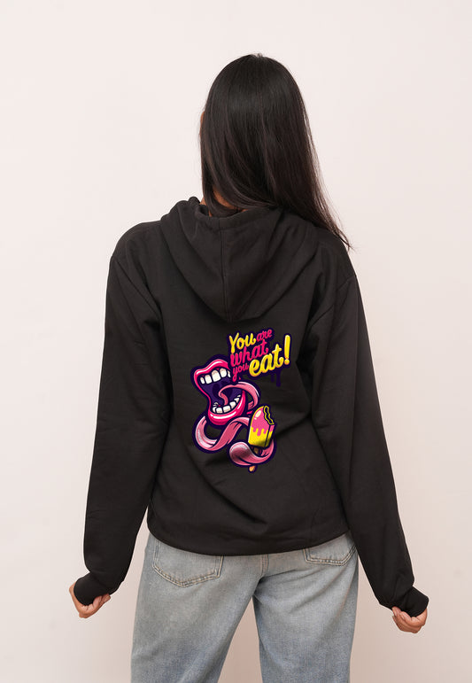 Cartoon What You Eat Printed Hoodies