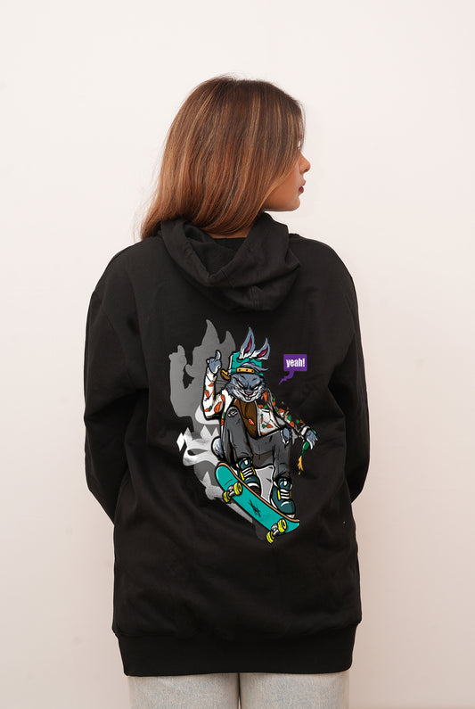 Graffitti Yeah Rabbit Printed Hoodies