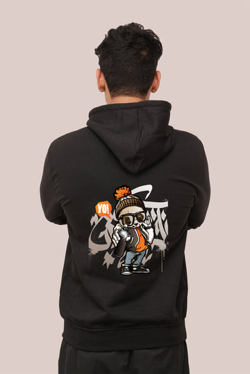 Graffitti  Yo Rabbit Printed Hoodies