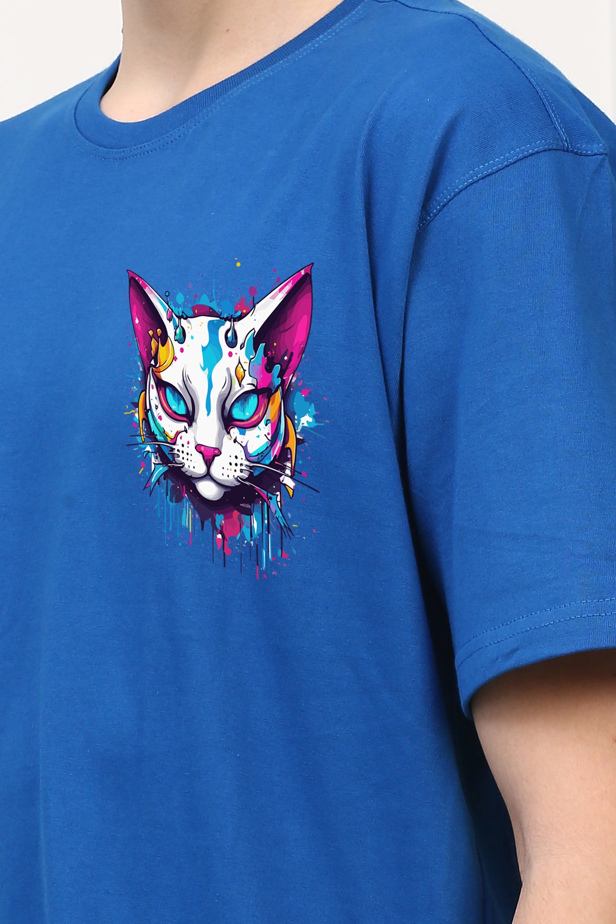 Oversized Kat  Printed Tshirt