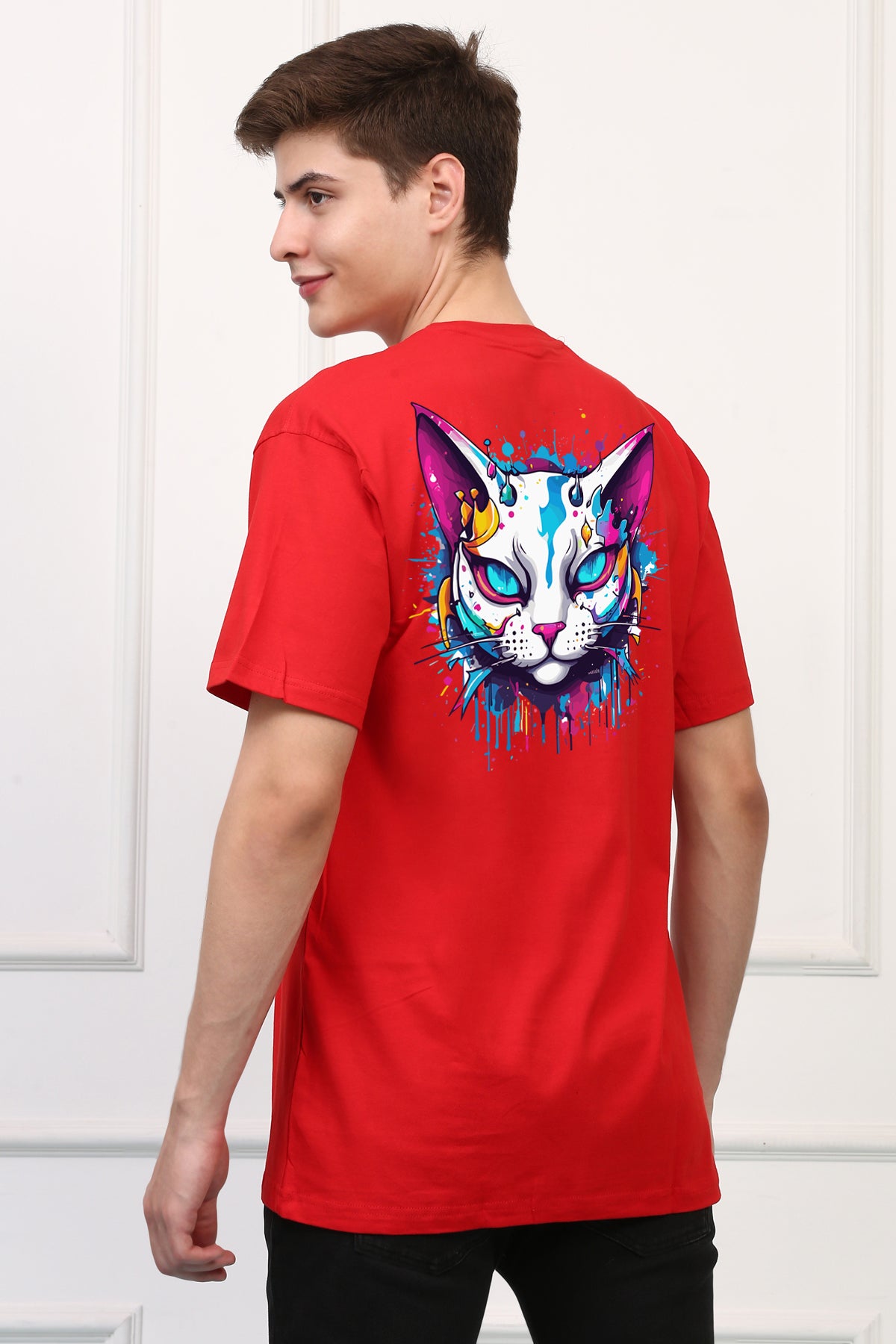 Oversized Kat  Printed Tshirt