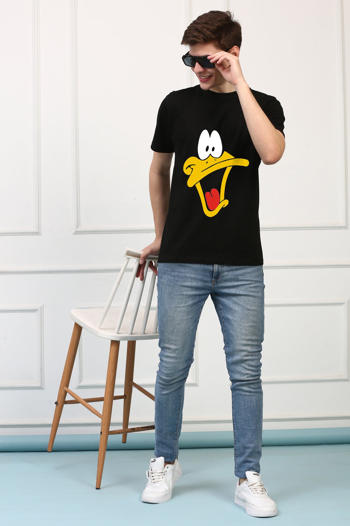 Oversized Looney Tunes Cartoons Printed Tshirt