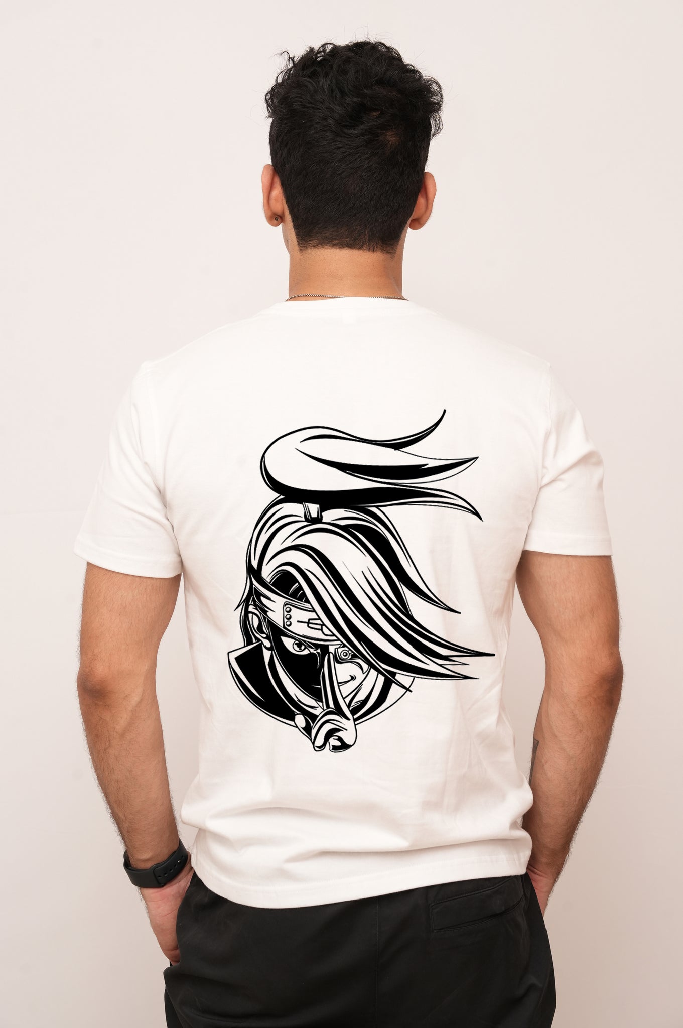 Anime people-anime-fighter-inking printed tshirt