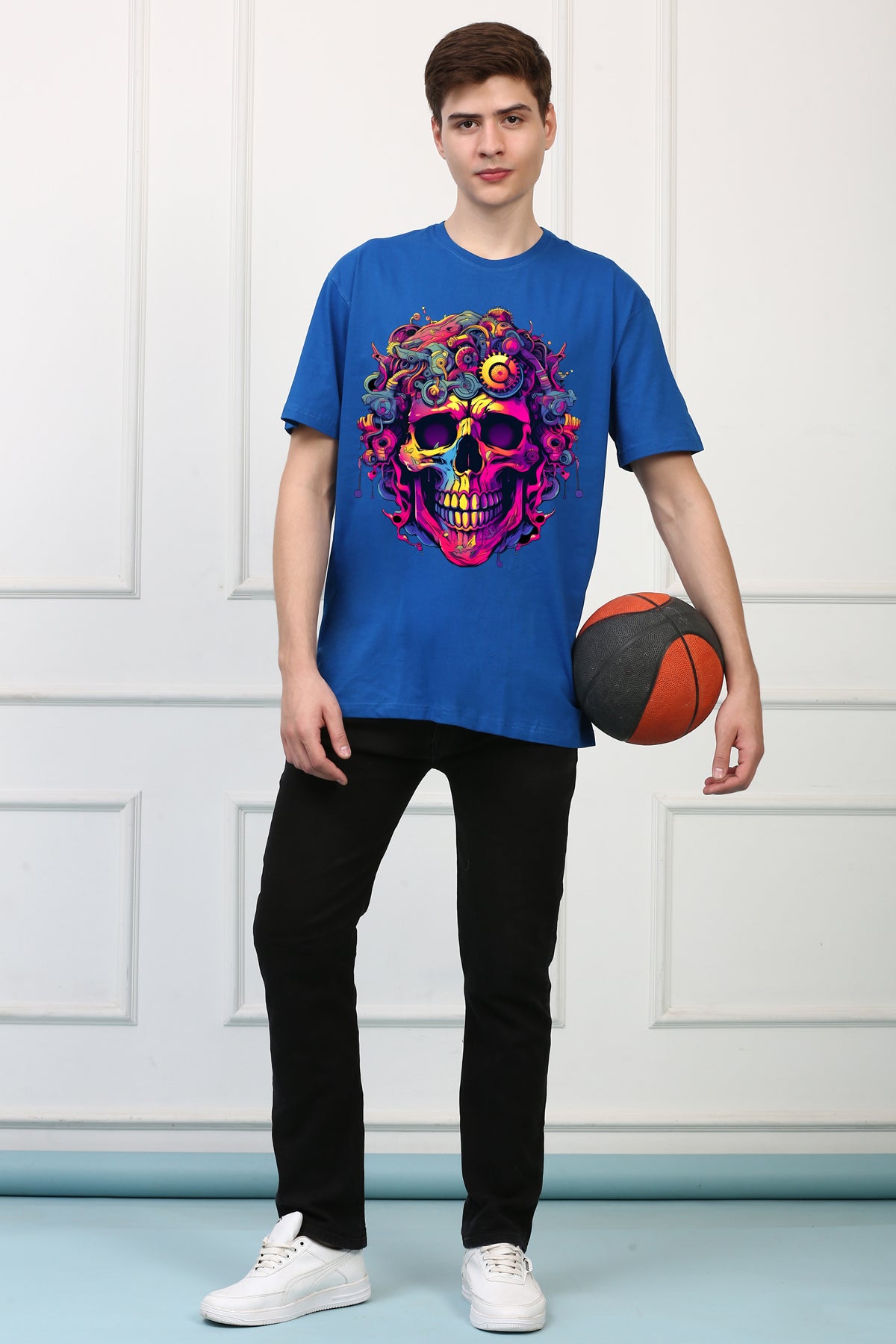 Skulls  11 Oversized  Printed Tshirt