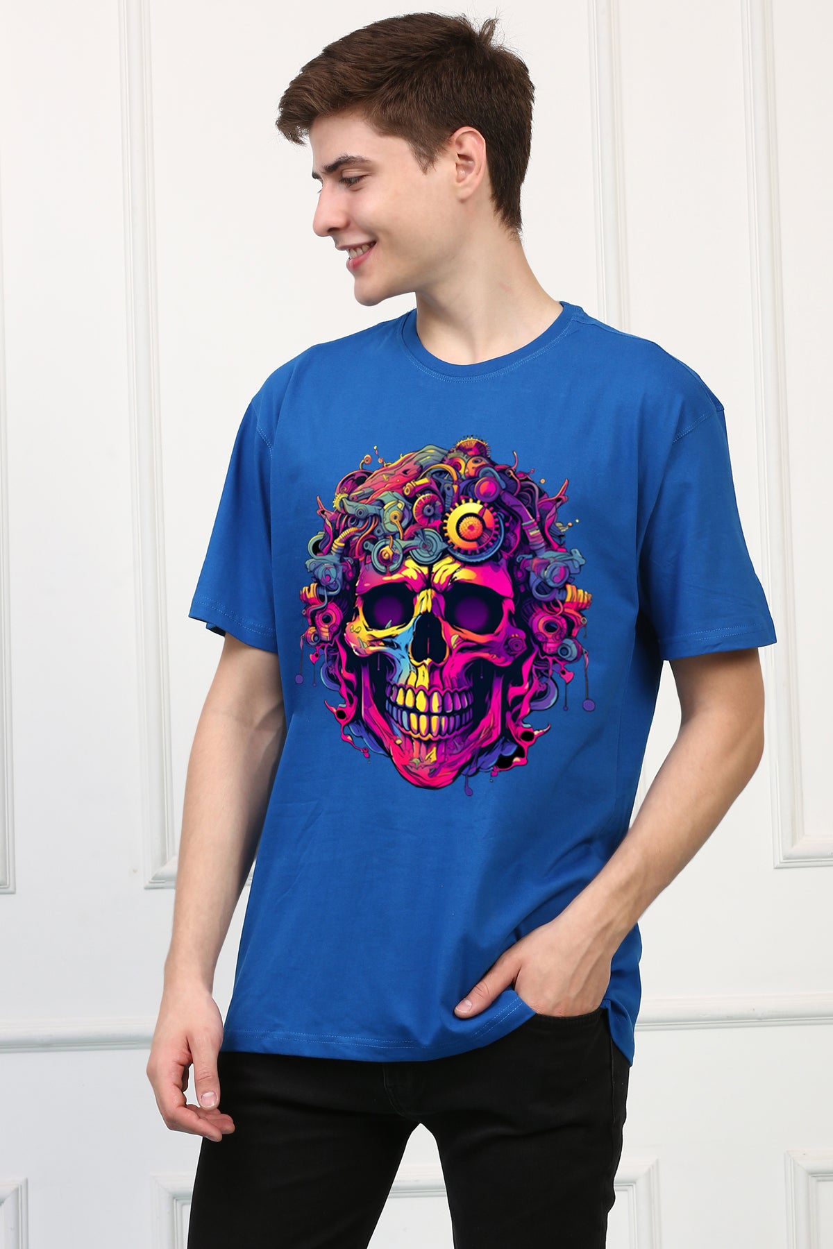 Skulls  11 Oversized  Printed Tshirt