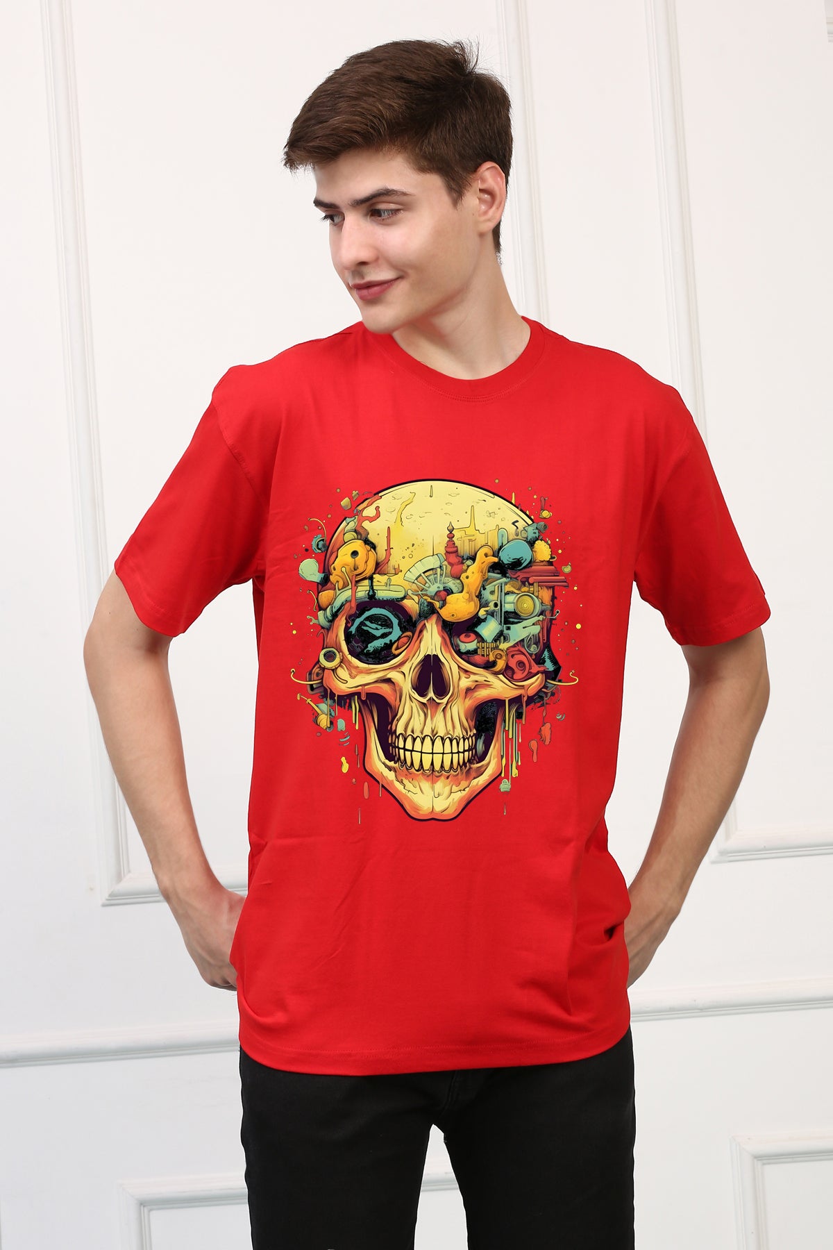 Skulls  13 Oversized  Printed Tshirt