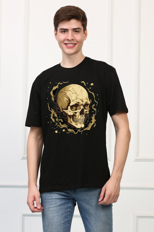 Skulls  2 Oversized  Printed Tshirt