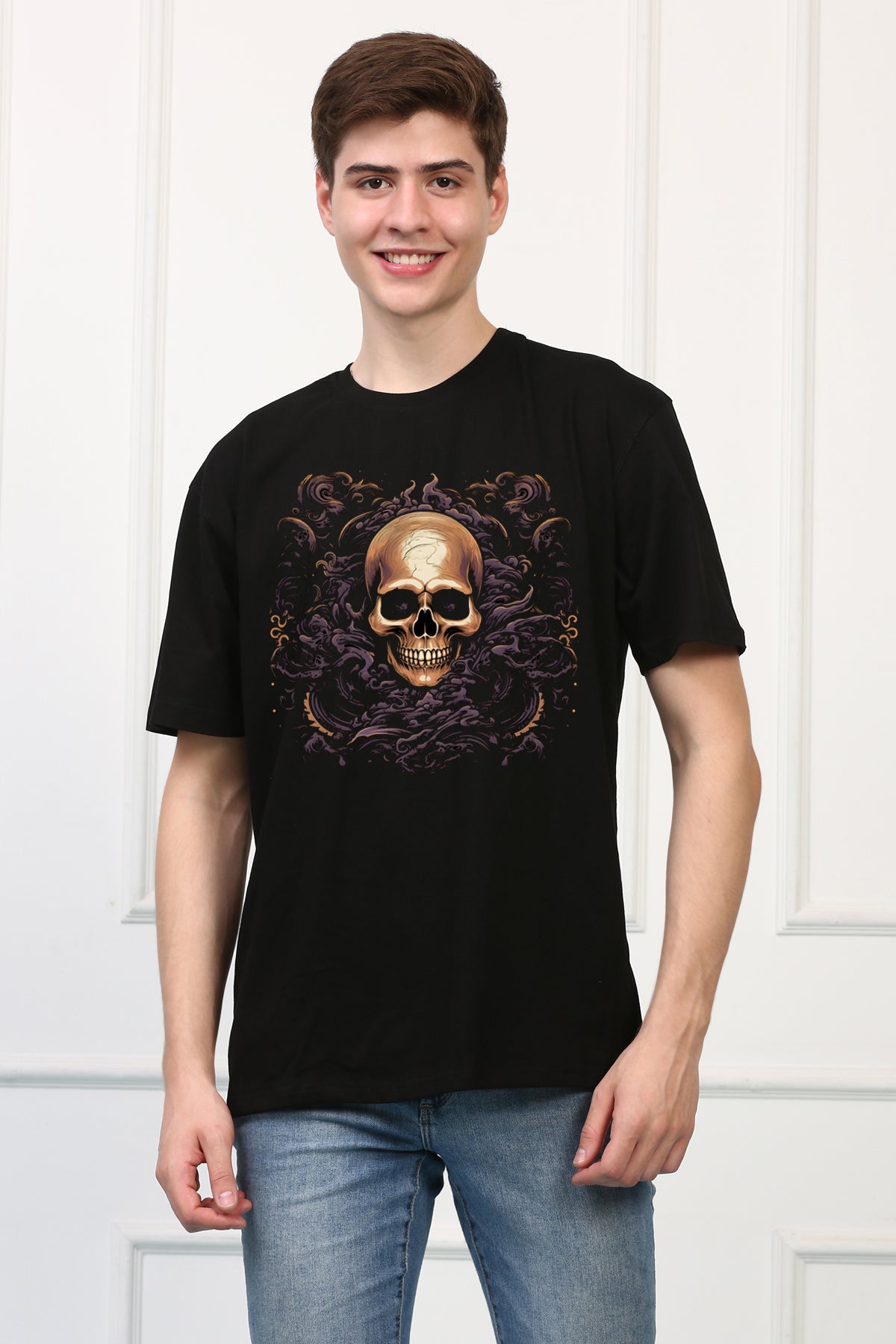 Skulls  3 Oversized  Printed Tshirt