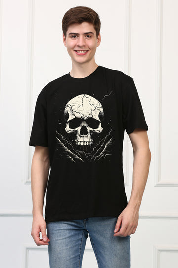 Skulls  4 Oversized  Printed Tshirt