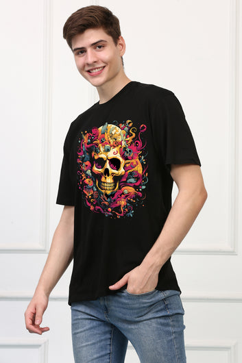 Skulls  5 Oversized  Printed Tshirt